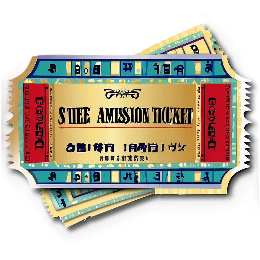 Theater Admission Ticket Png Ppb PNG Image