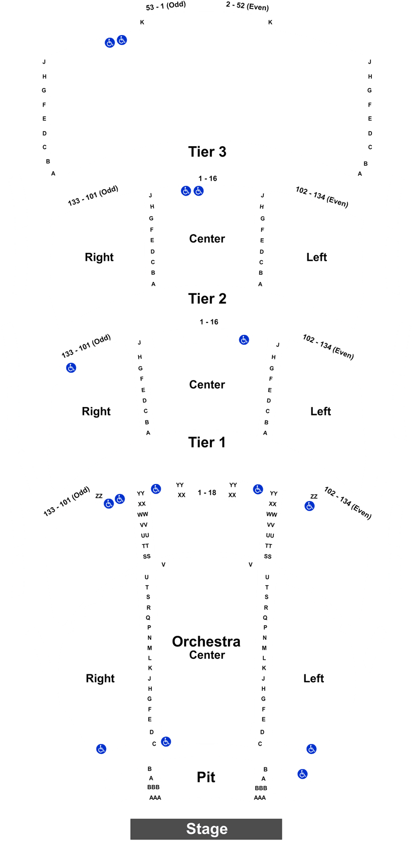 Theater Seating Chart PNG Image