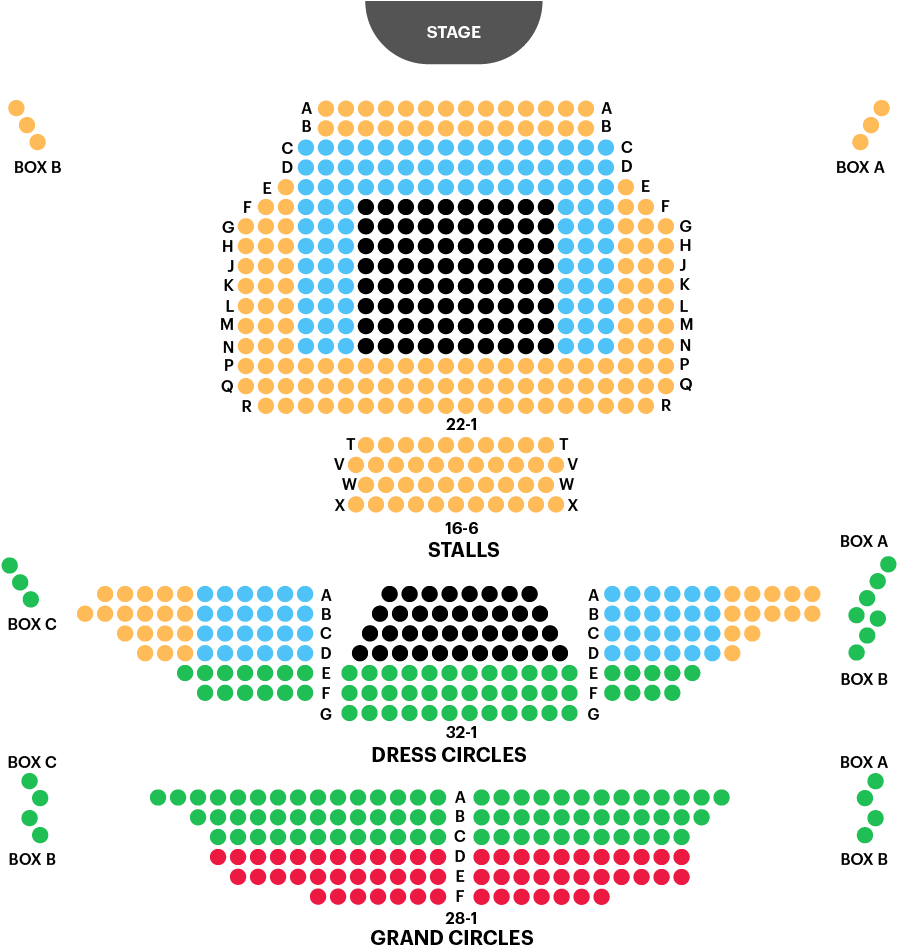 Theater Seating Plan Apollo Stage Layout PNG Image