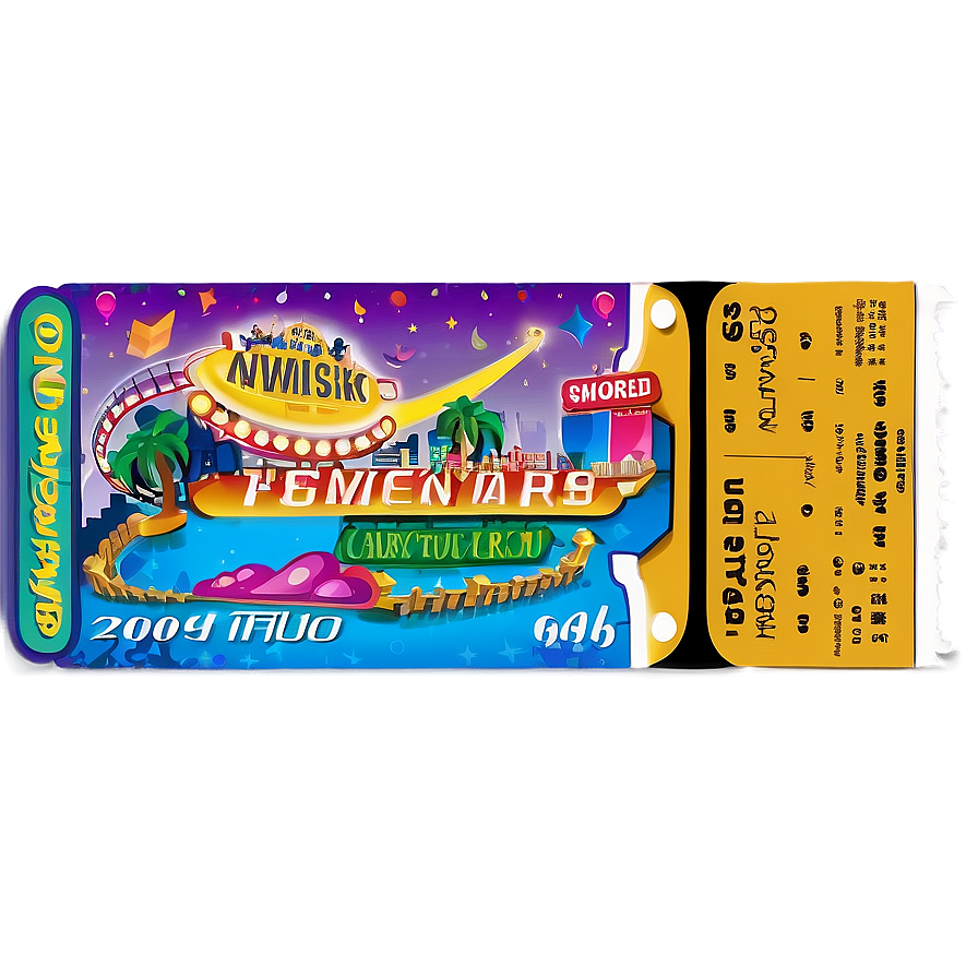 Theme Park Ticket Png Pxr PNG Image