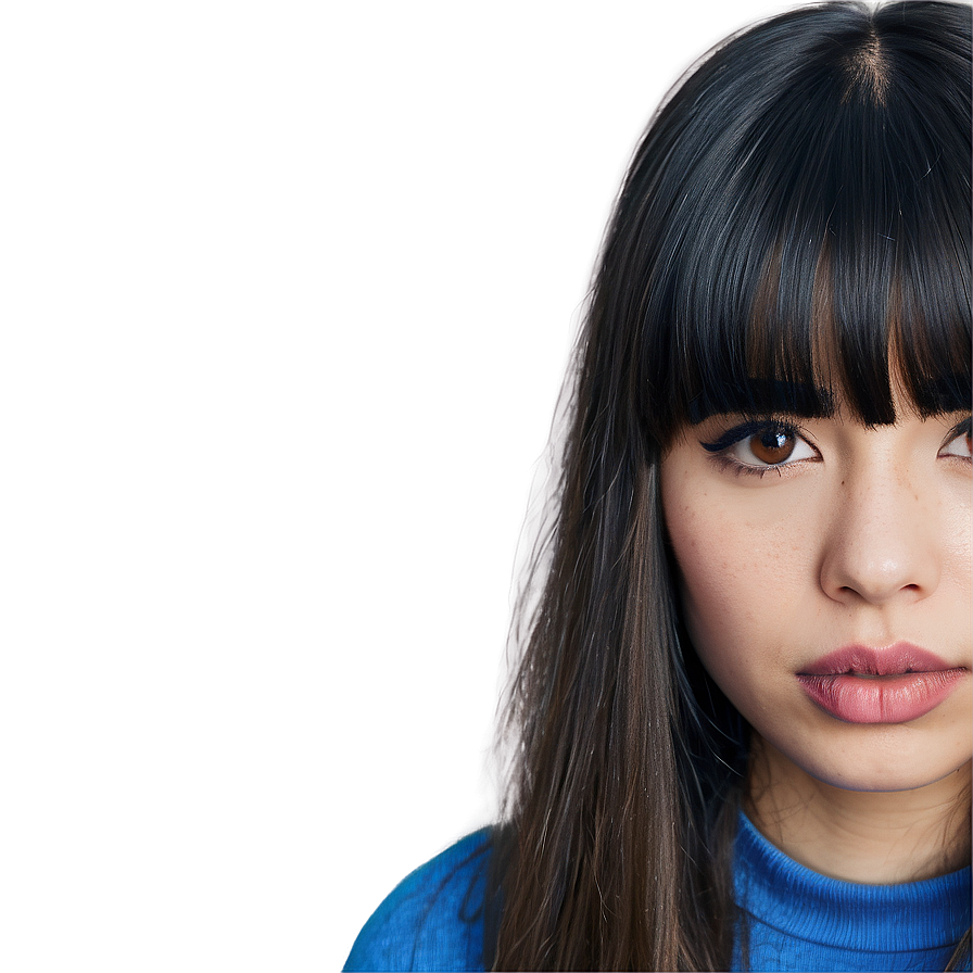 Thick Hair With Bangs Png 39 PNG Image