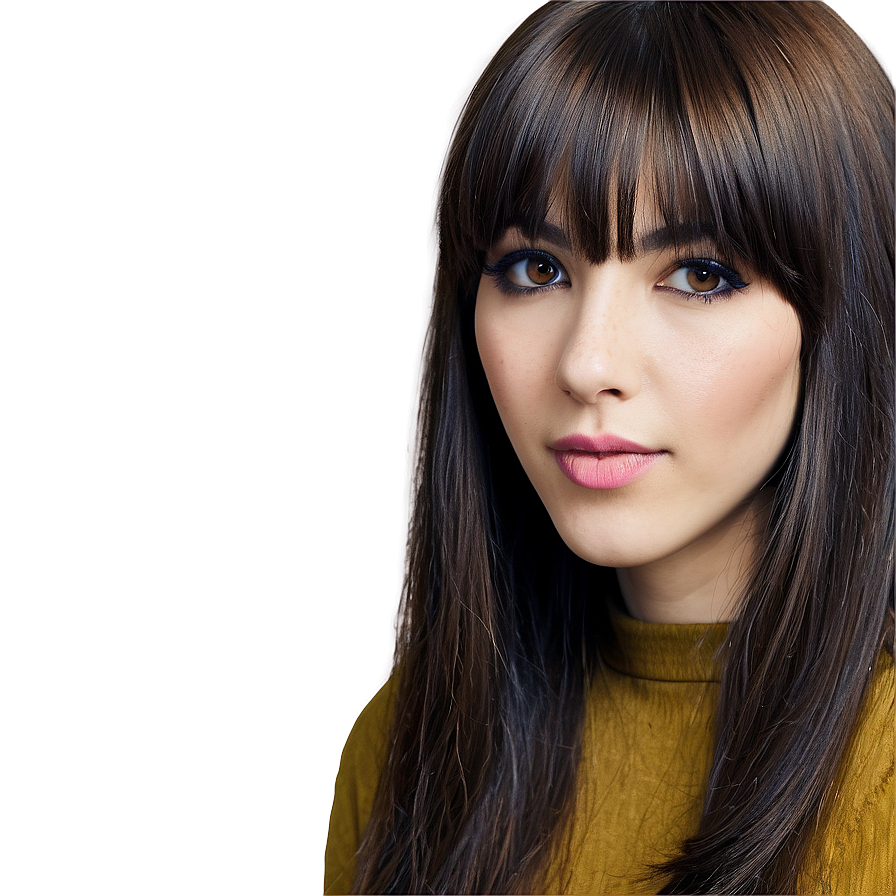 Thick Hair With Bangs Png Uuj PNG Image