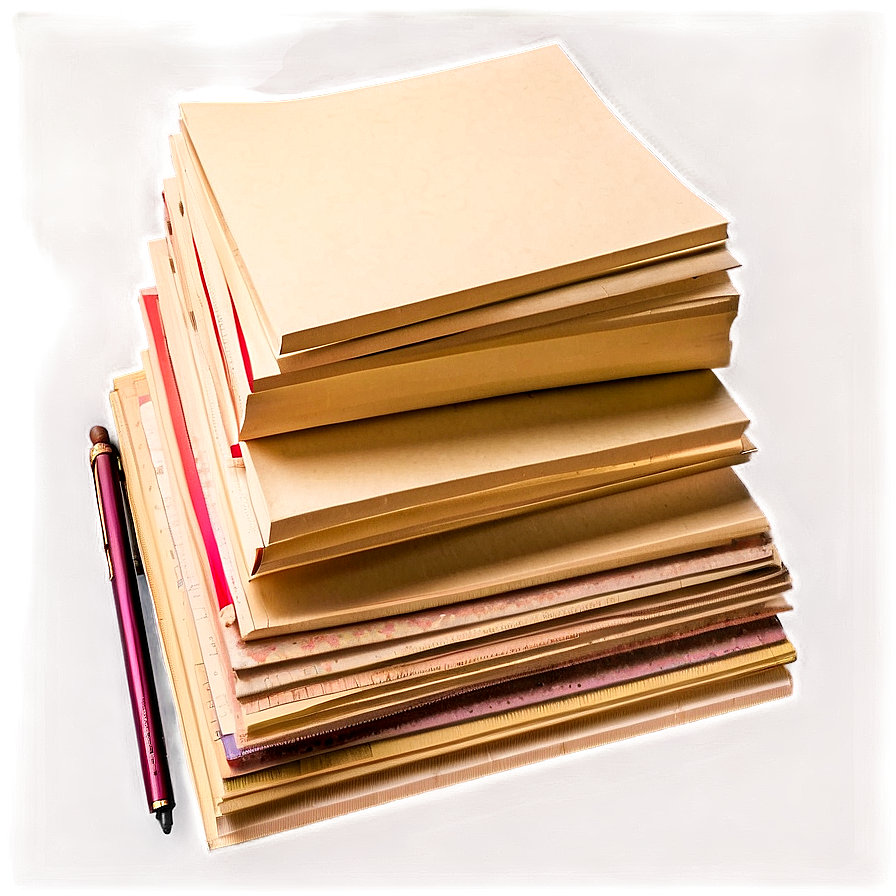 Thick Paper Stack Png Niw PNG Image