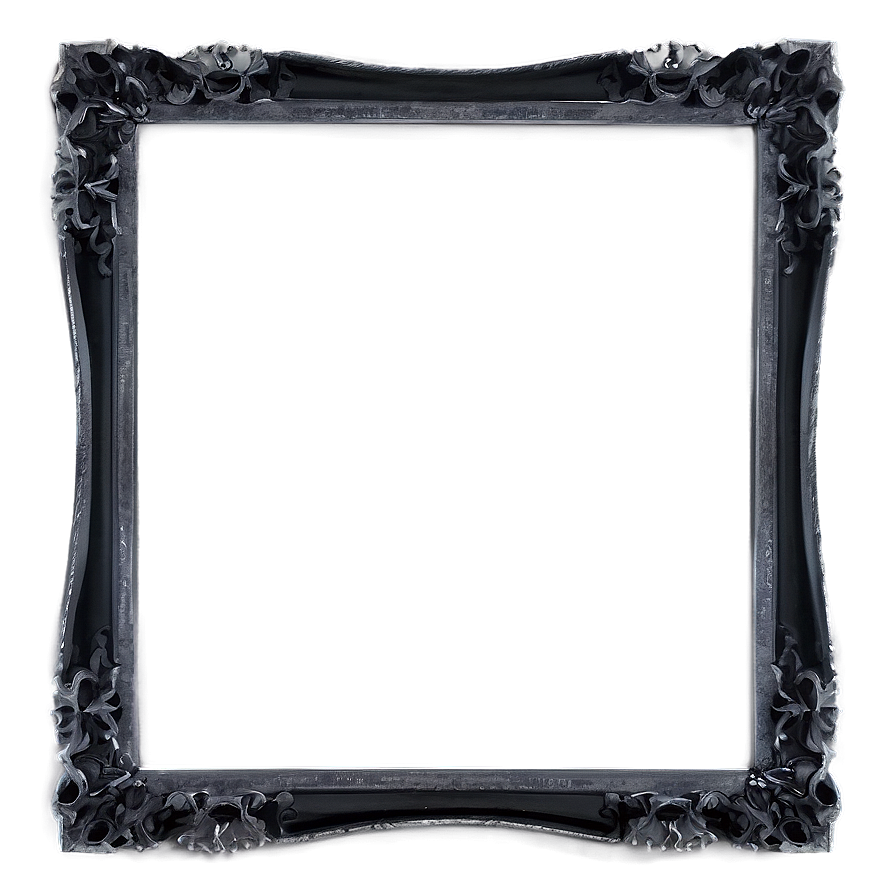 Thin Black Frame Png 05252024 PNG Image