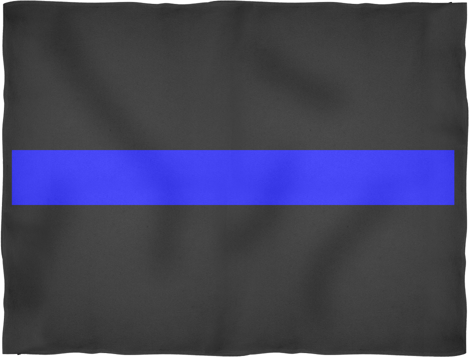 Thin Blue Line Flag PNG Image