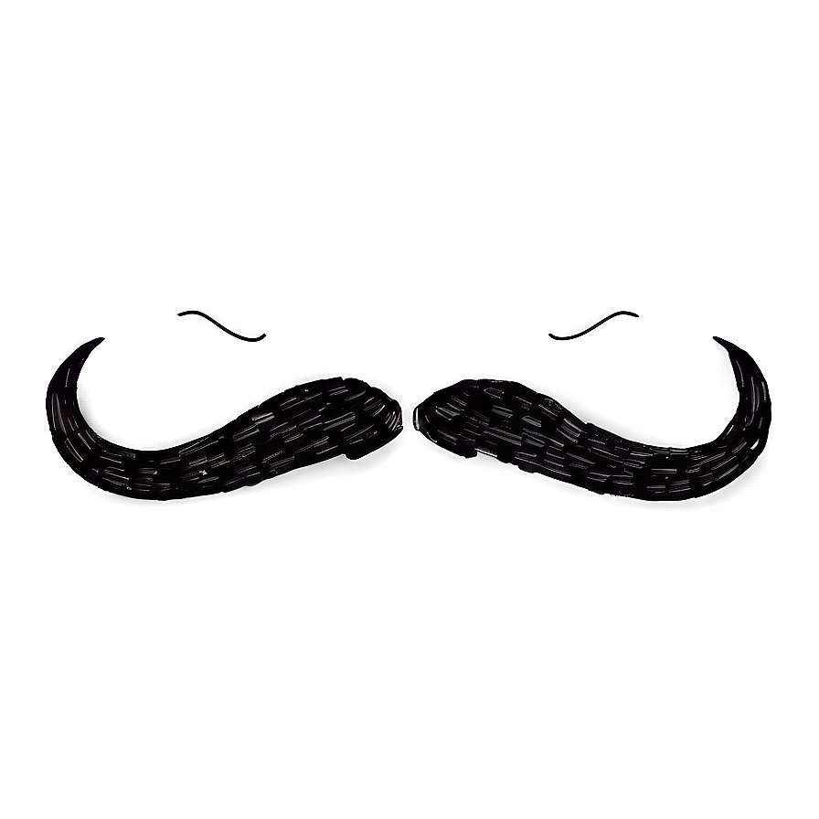 Thin Moustache Outline Png Sea PNG Image