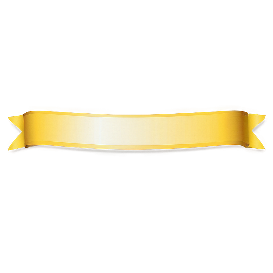 Thin Yellow Ribbon Vector Png 06262024 PNG Image