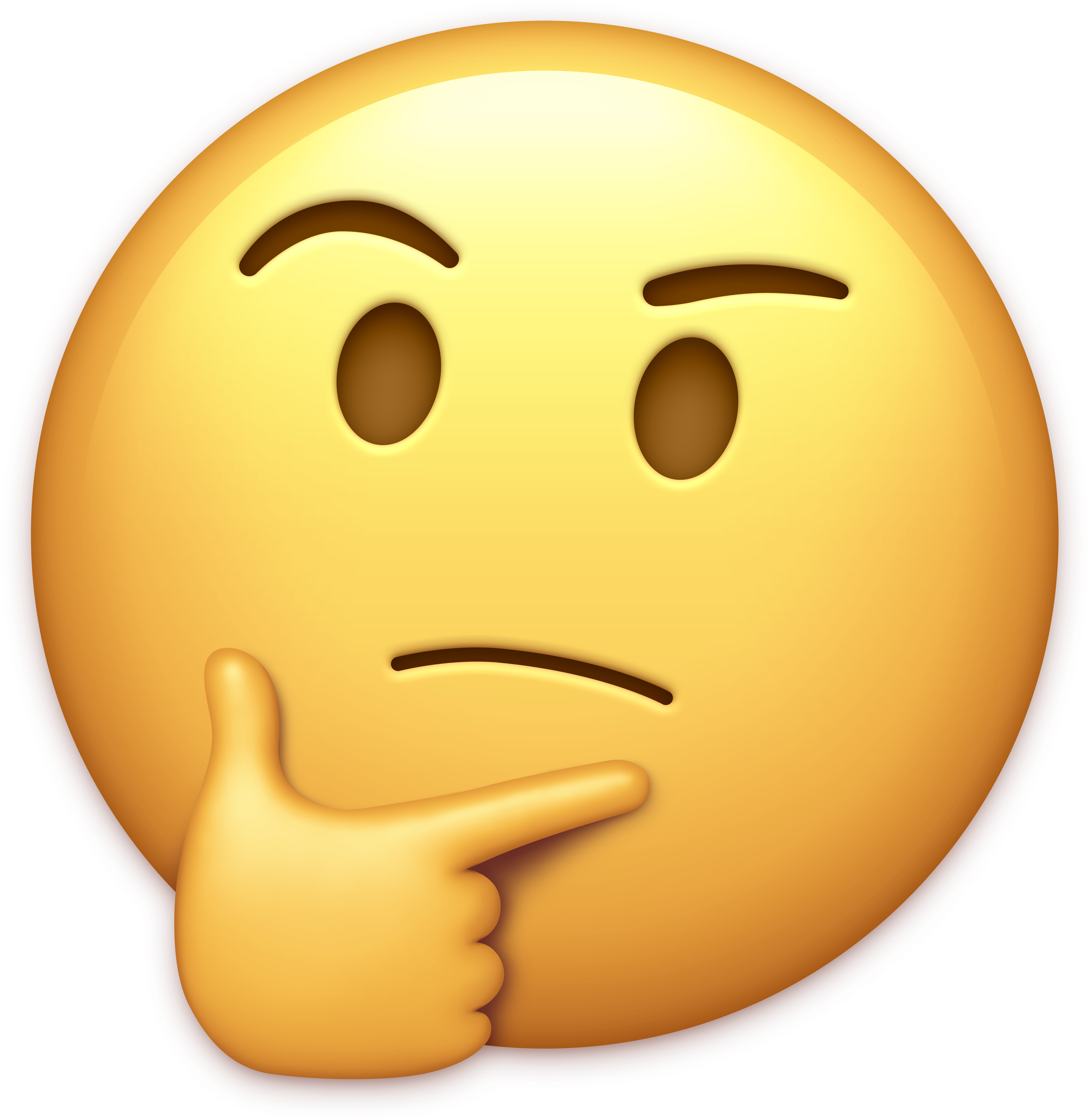 Thinking_ Face_ Emoji.png PNG Image