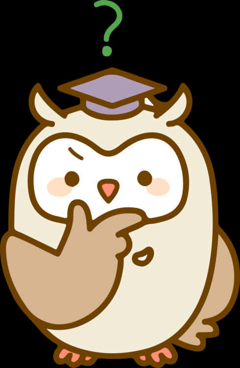 Thinking Owl Teacher Clipart PNG Image