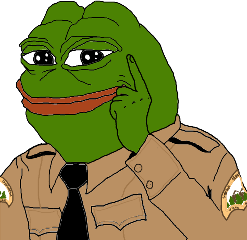 Thinking Pepein Uniform PNG Image