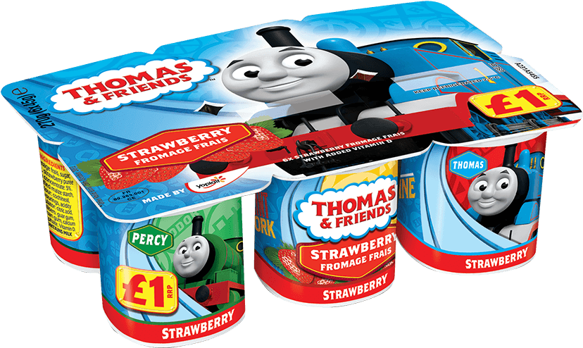 Thomasand Friends Strawberry Yogurt Pack PNG Image