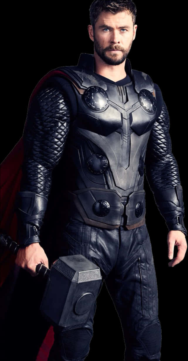 Thor Avengers Portrait PNG Image