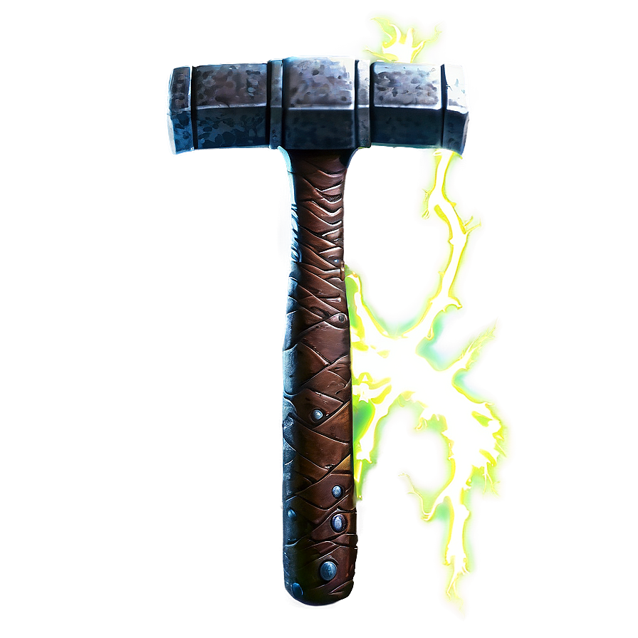 Thor's Hammer Lightning Effect Png 50 PNG Image