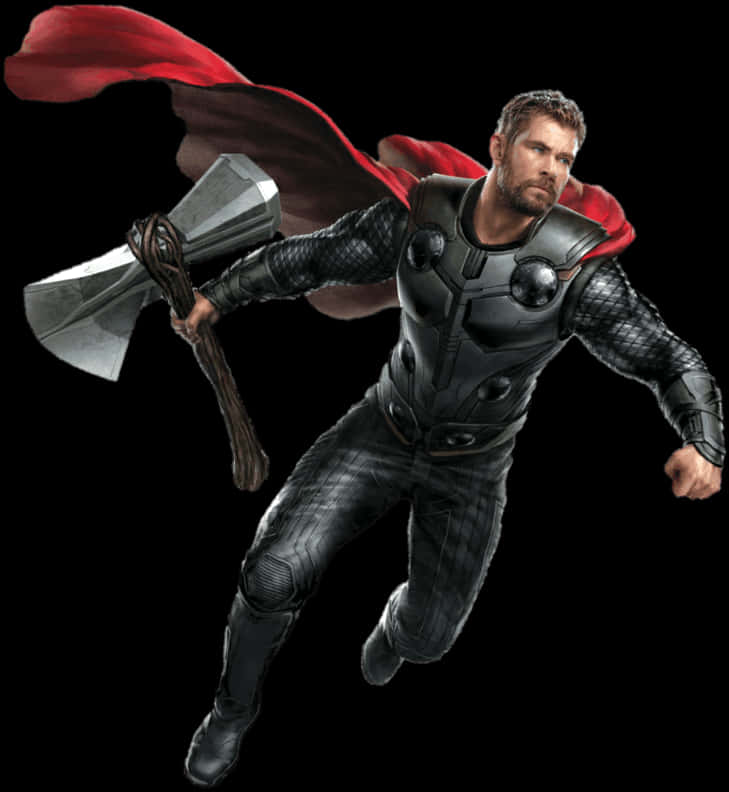 Thorin Action Pose PNG Image