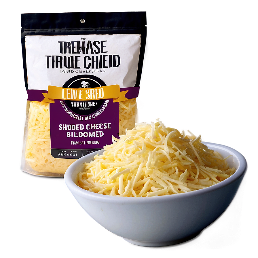 Three Cheese Shredded Blend Png Wht PNG Image