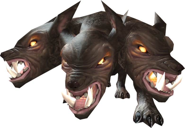 Three Headed Mythical Dog Cerberus.png PNG Image