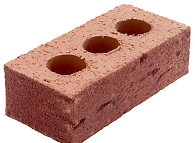 Three Hole Red Brick PNG Image