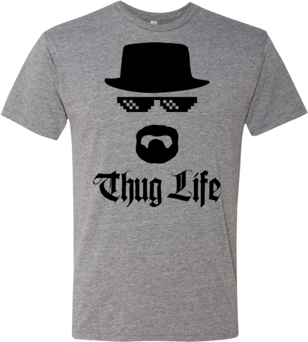 Thug Life T Shirt Design PNG Image