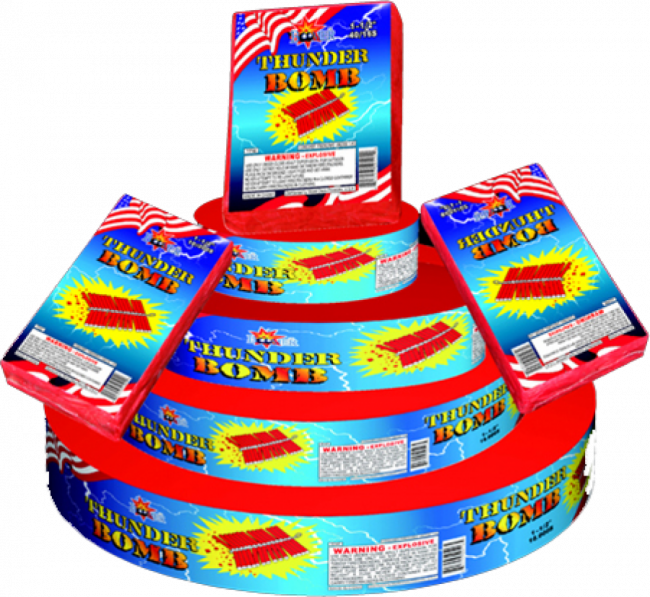 Thunder Bomb Firecrackers Display PNG Image