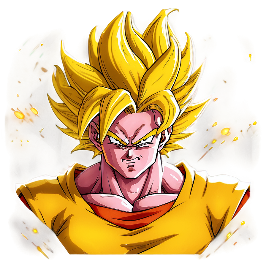 Thunder Super Saiyan Hair Png 40 PNG Image