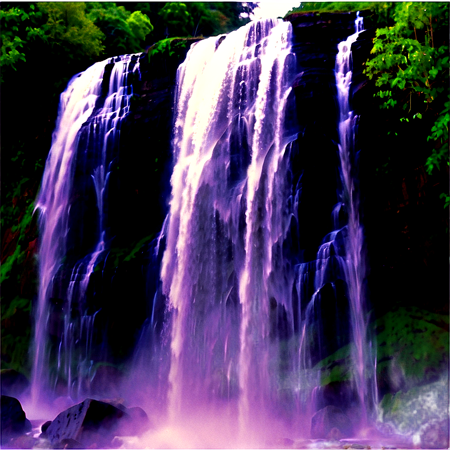 Thunderous Waterfall Sound Png Gua43 PNG Image