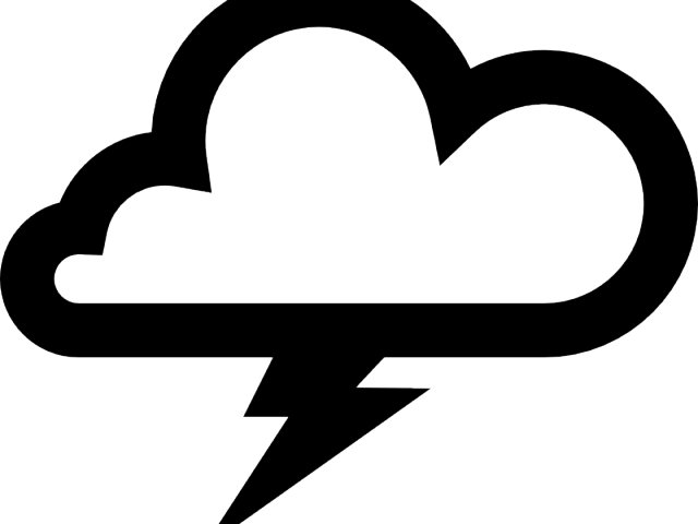 Thunderstorm Cloud Lightning Icon PNG Image