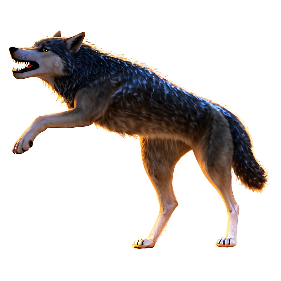 Thunderstorm Wolf Scene Png Ces PNG Image