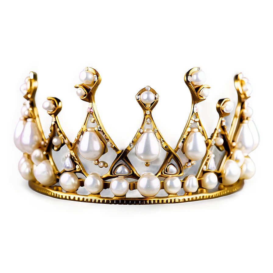 Tiara With Pearls Png 05252024 PNG Image