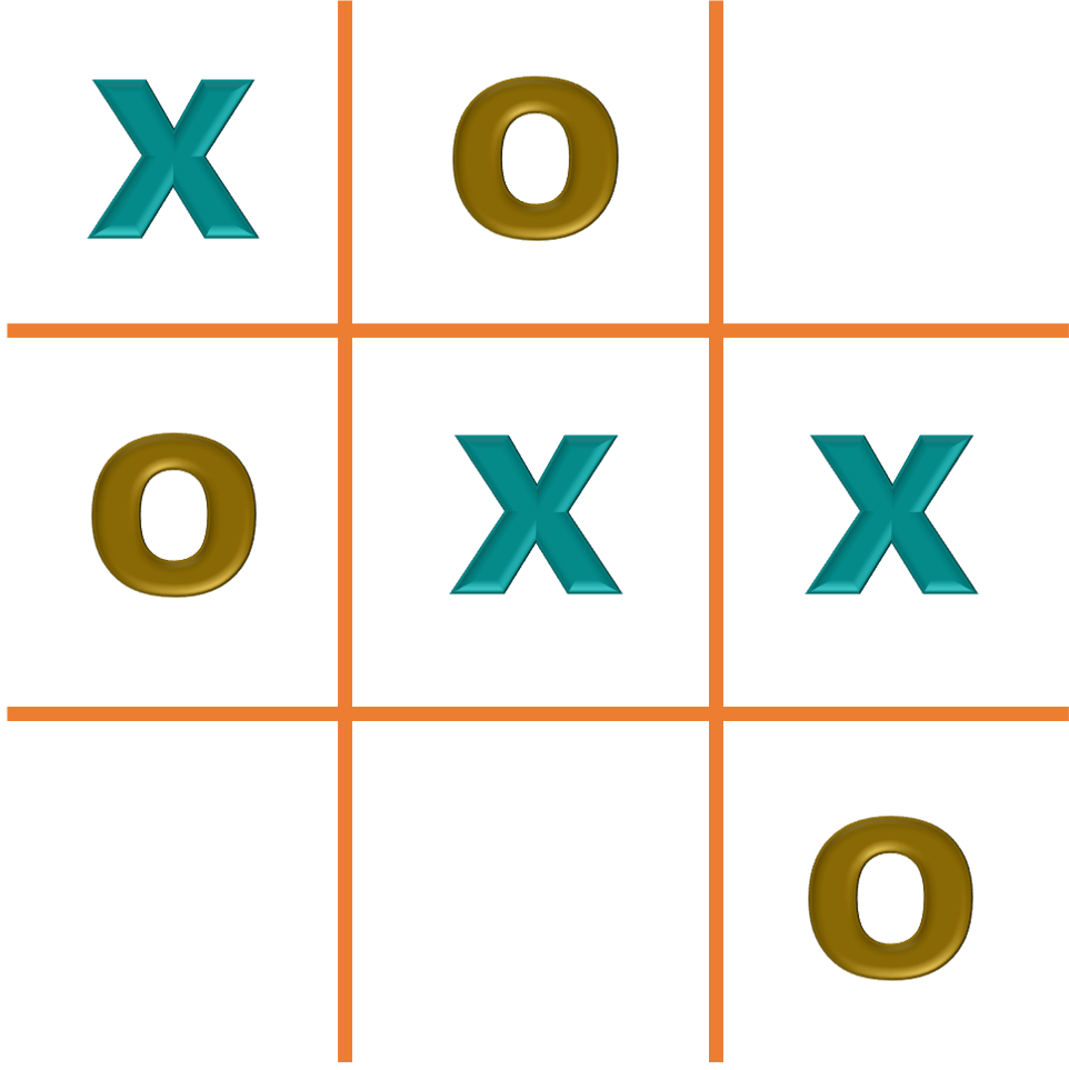 Tic Tac Toe Game In Progress PNG Image