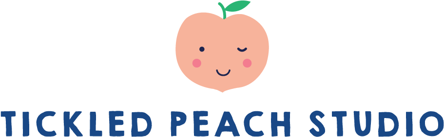 Tickled Peach Studio Logo PNG Image