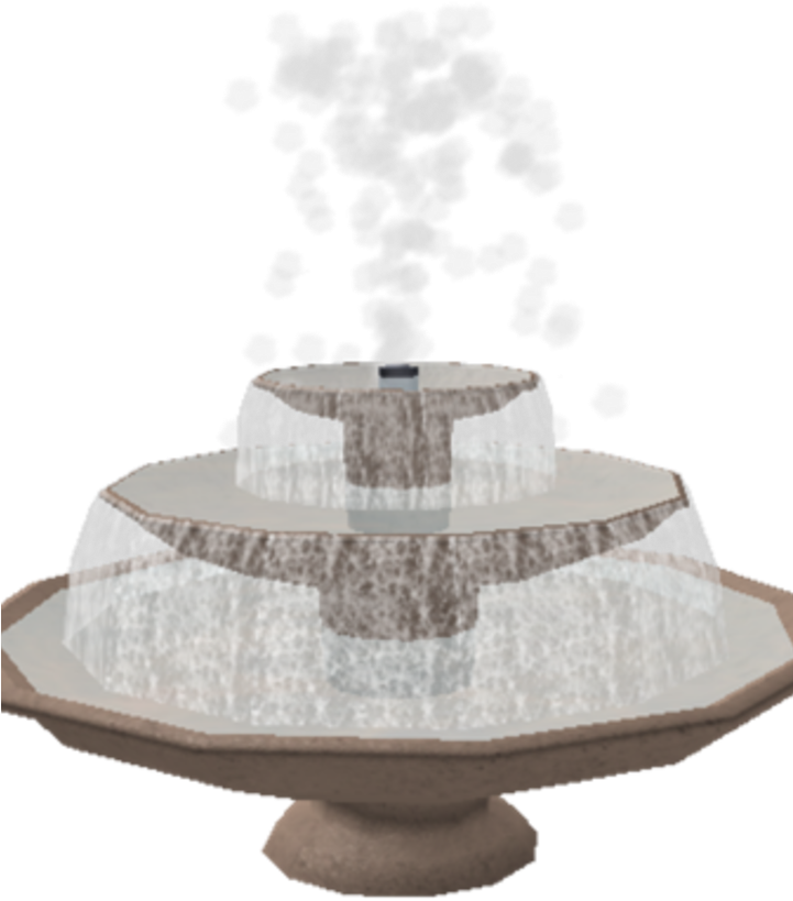 Tiered Water Fountain Graphic PNG Image