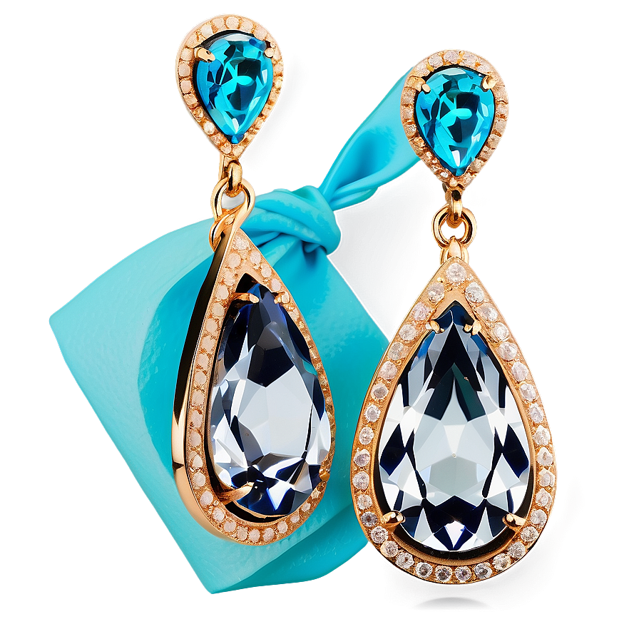 Tiffany Teardrop Earrings Png Ebr92 PNG Image