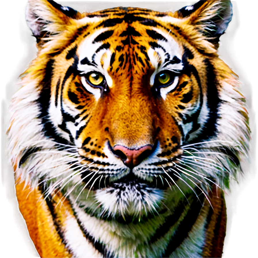 Tiger Face Close-up Png Sxu PNG Image