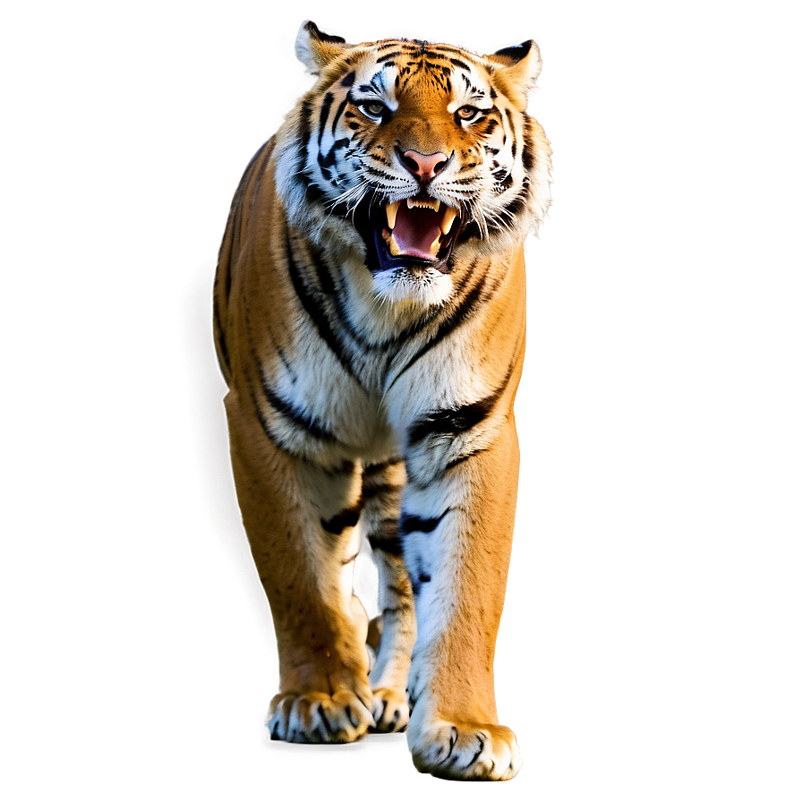 Tiger In Attack Mode Png 55 PNG Image