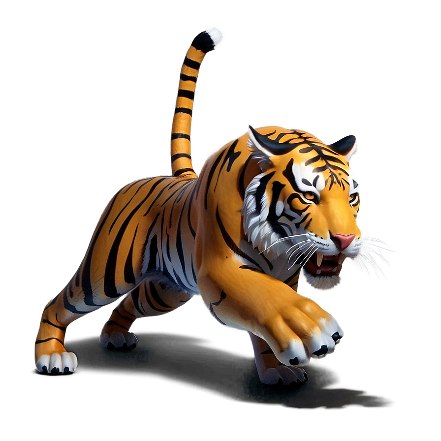 Tiger's Wrath Unleashed Png 06252024 PNG Image