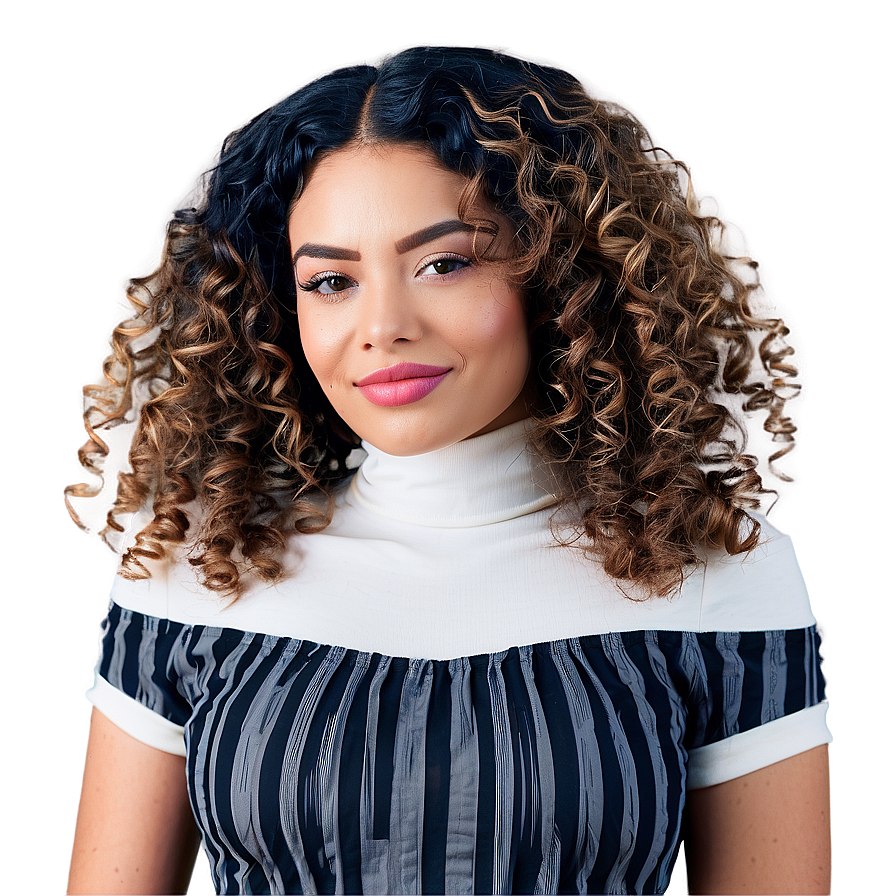 Tight Curls Perm Png 06282024 PNG Image