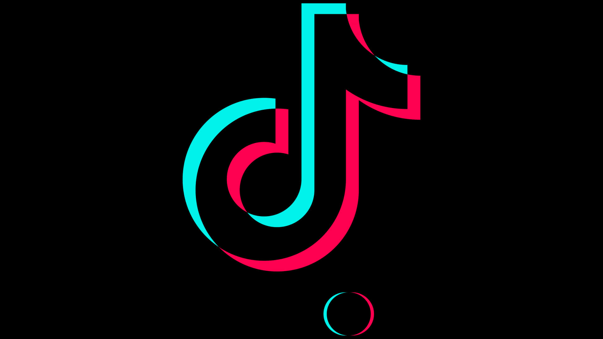 Tik Tok Logo Black Background PNG Image