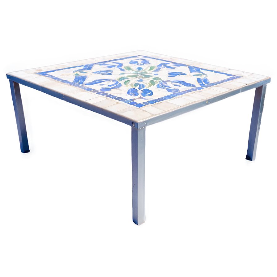 Tile Top Outdoor Table Png Muu PNG Image