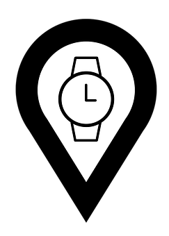 Time Location Pin Icon PNG Image