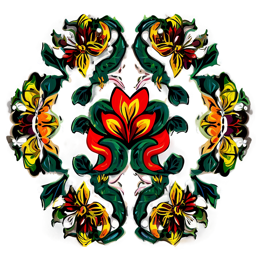 Timeless Floral Motif Png Msp40 PNG Image