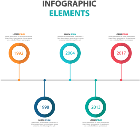 Timeline Infographic Design Elements PNG Image