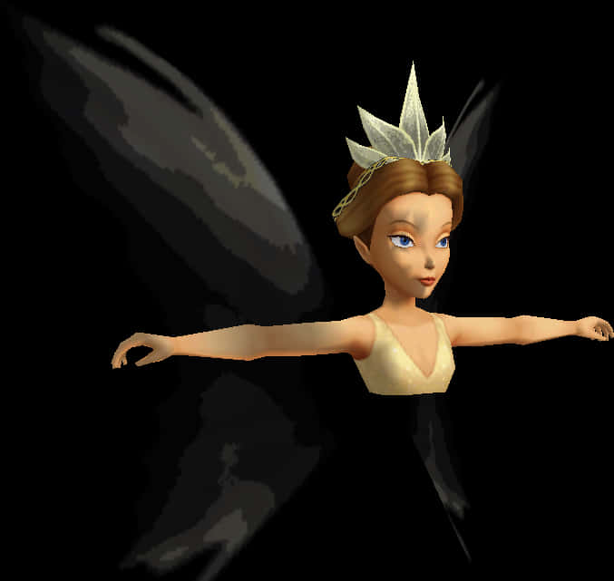 Tinkerbell3 D Character Pose PNG Image