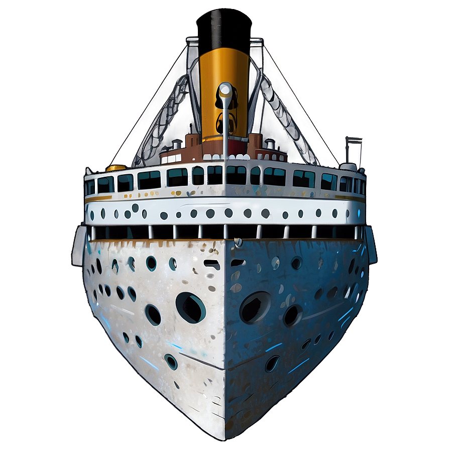 Titanic Shipwreck Art Png 05212024 PNG Image