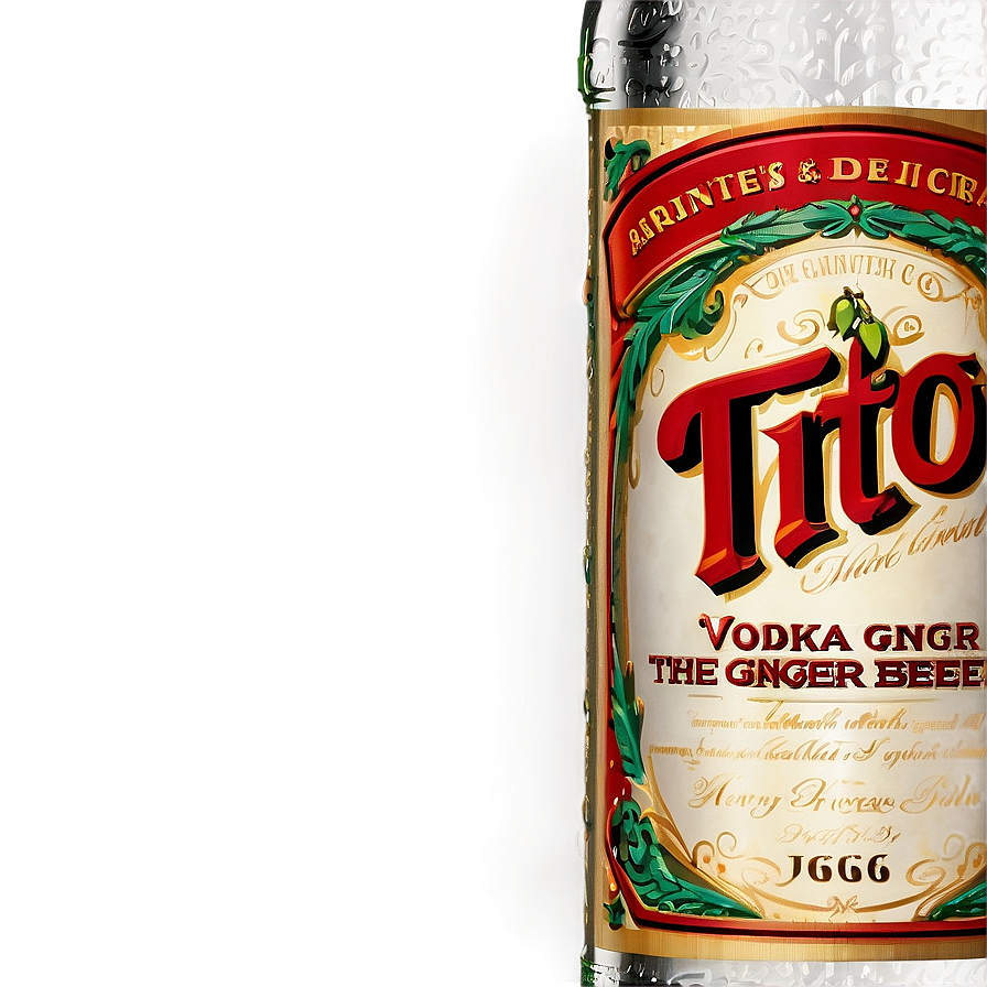 Tito's Vodka And Ginger Beer Png 06252024 PNG Image