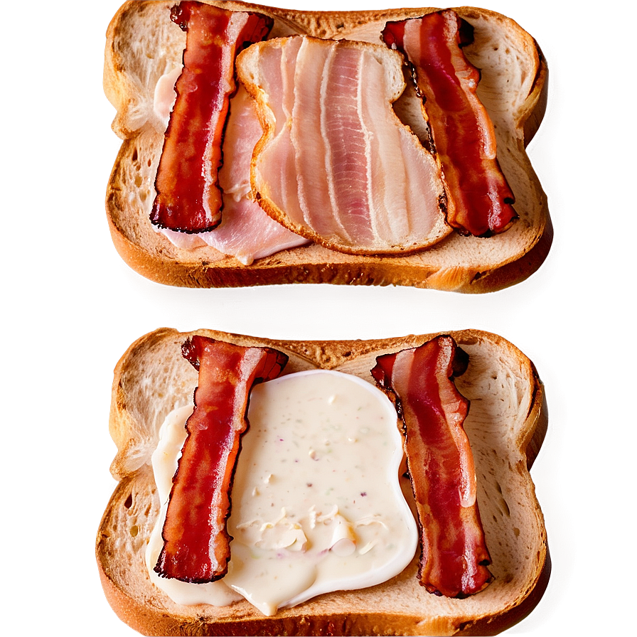 Toast With Bacon Png 05242024 PNG Image