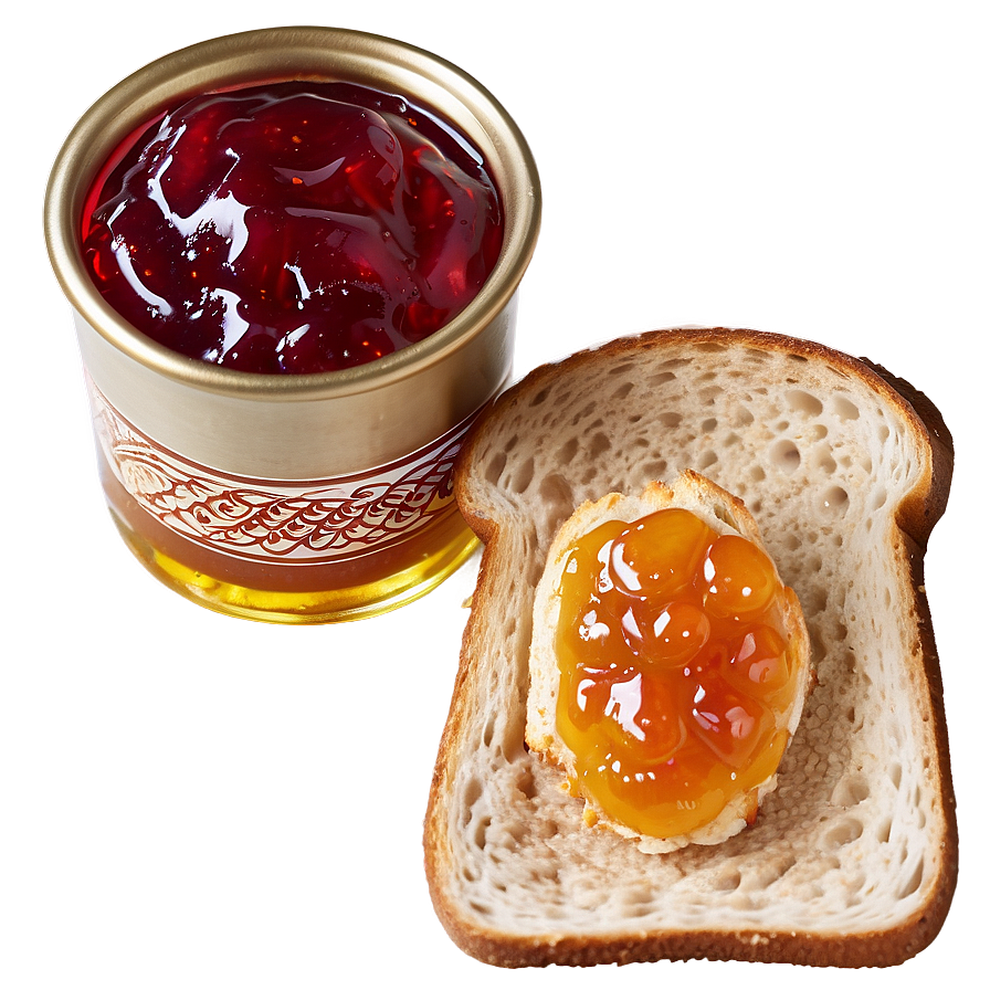 Toast With Jam Png 90 PNG Image