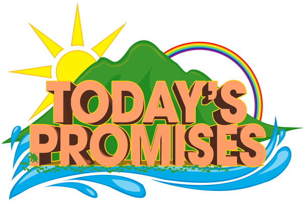 Todays Promises Sunrise Rainbow Graphic PNG Image