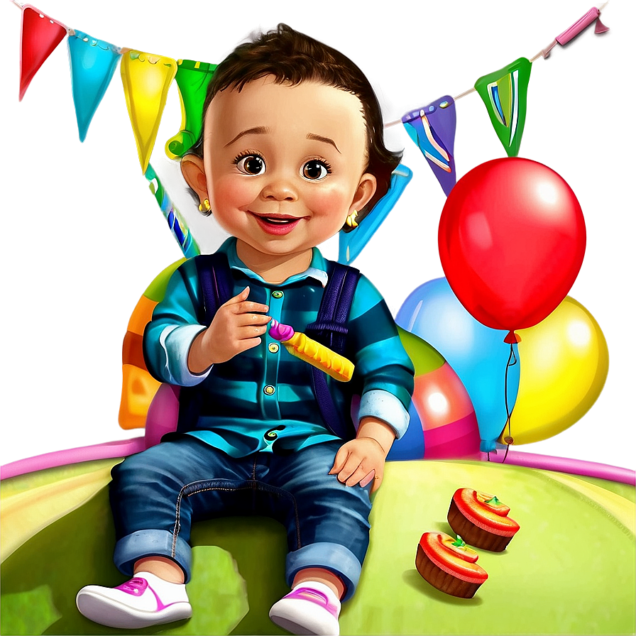 Toddler Birthday Party Png Dub PNG Image