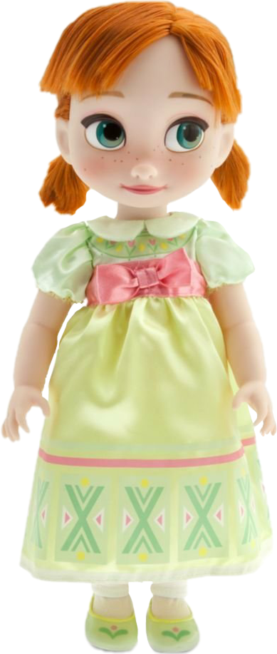 Toddler Dollin Green Dress PNG Image