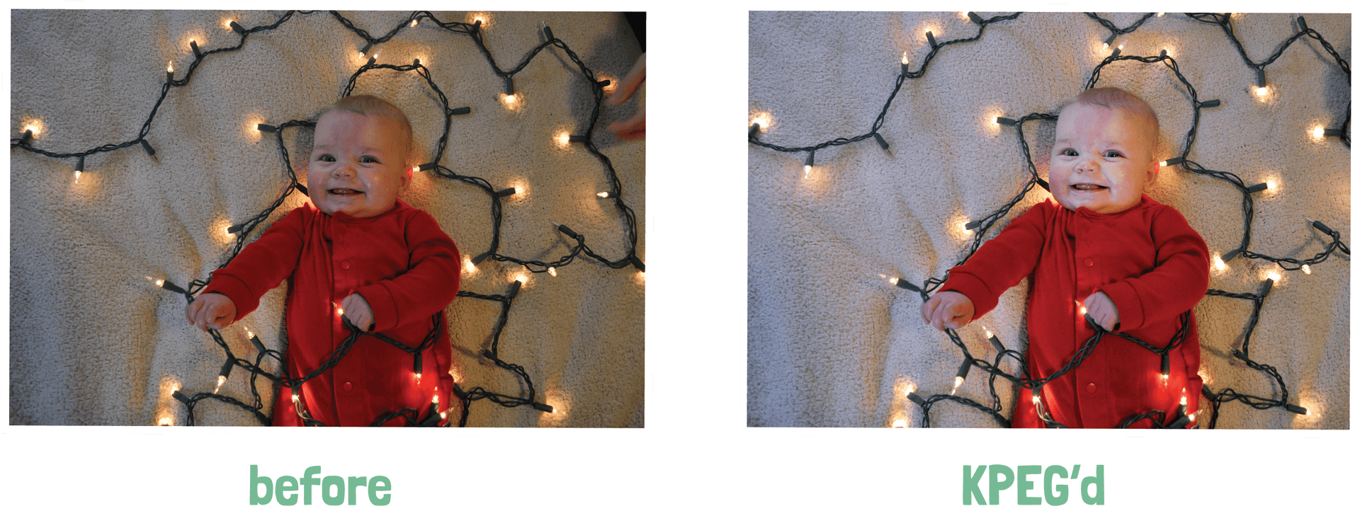 Toddler_with_ Holiday_ Lights PNG Image